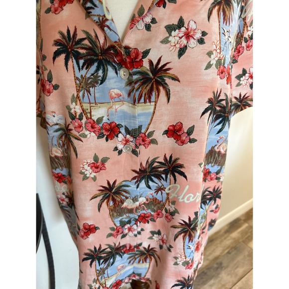 TOMMY BAHAMA "GREETINGS FROM FLORIDA " silk XL - Picture 4 of 11